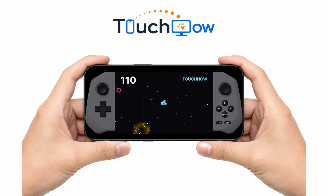TouchNow gamepad shell, carbon grey, grip shape