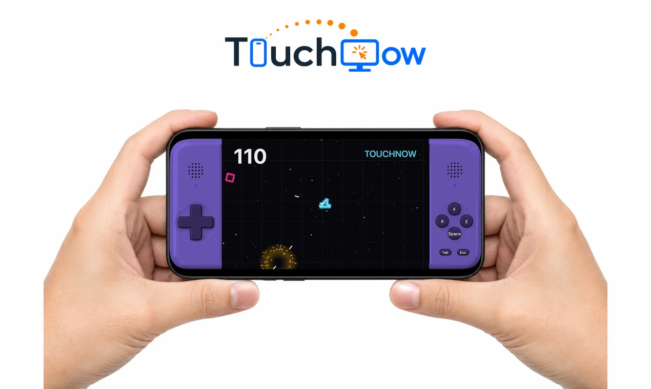 TouchNow gamepad shell, indigo, rounded shape