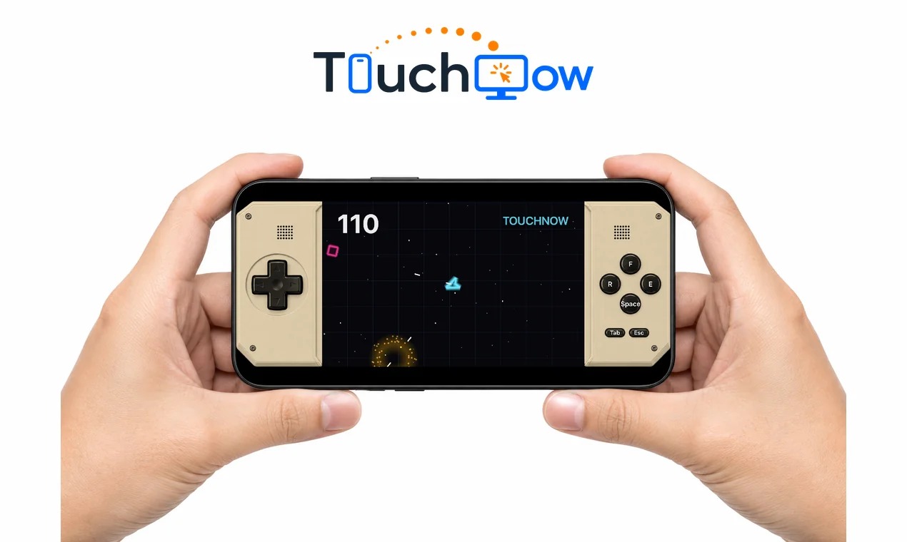 TouchNow gamepad shell, pearl, boxy shape
